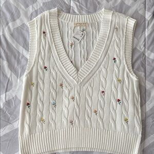 Free People Plumeria Floral Vest